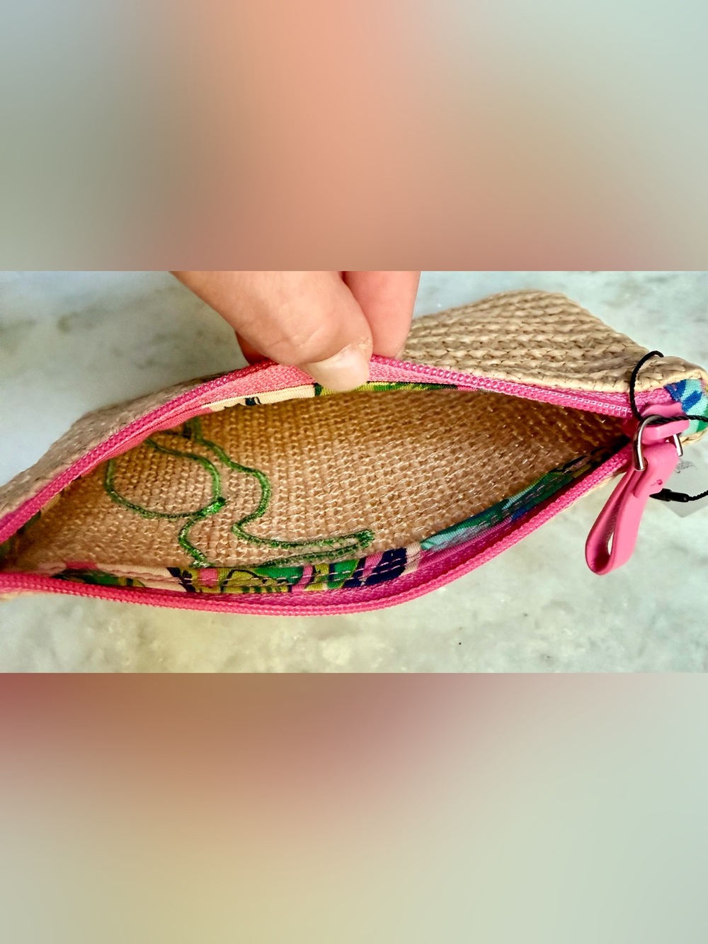 Vera Bradley NWT Seashore Zip Pouch Wallet - Tropical Paradise Pattern - Picture 4 of 5